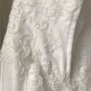 Elegant White Beaded Dress